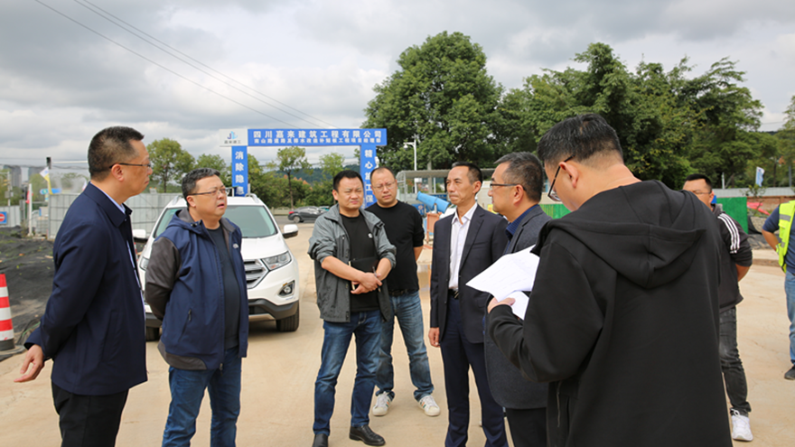 南山路蹊径及排水刷新补短板工程现场办公照片