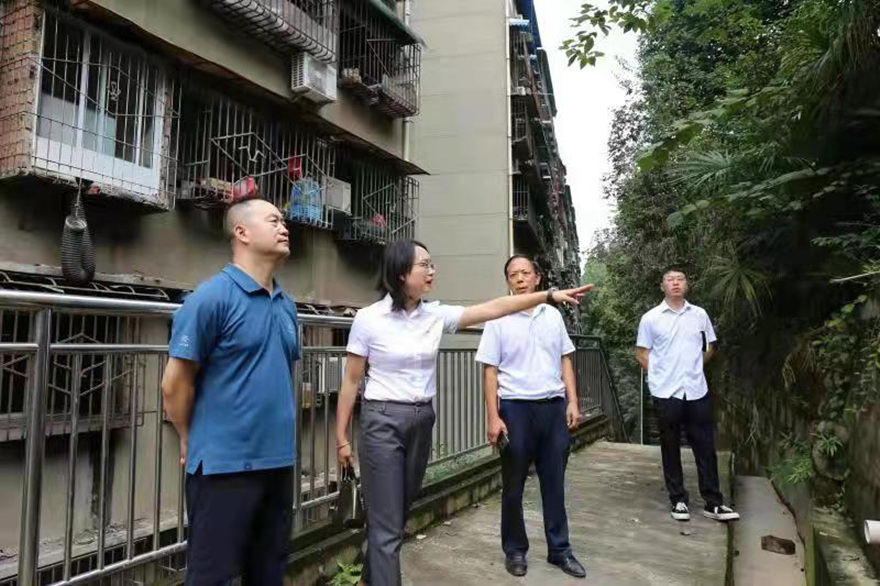 集团董事王玉梁带队检查康来物蚁领小区_副本