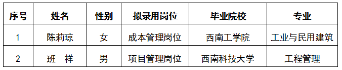 【内部选聘】关于Betway必威集团本钱治理岗位、项目治理岗位果真拟任命人选公示.docx