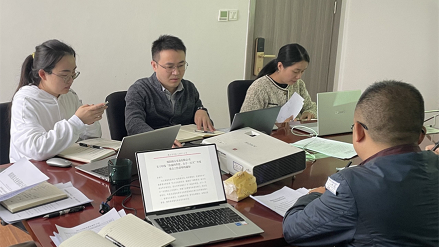 绵太公司-李洋在项目研究会上