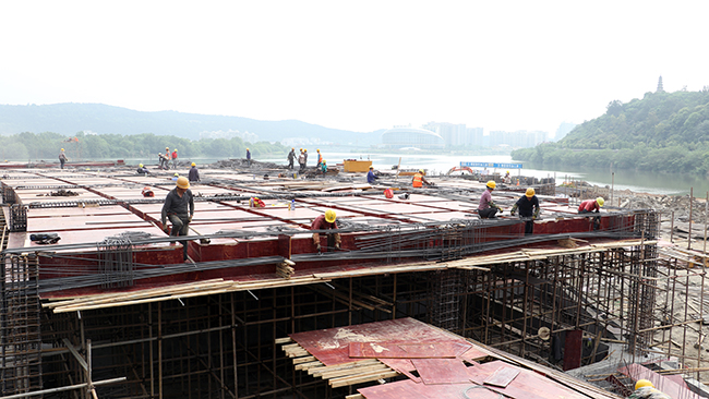 Betway必威集团五一假期全力推进绵阳港三江湖码头建设
