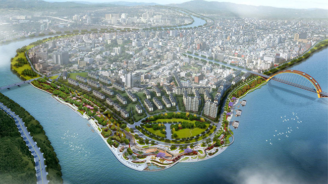 绵阳港三江湖码头建设项目新景观方案正式出炉